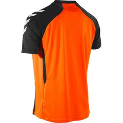 Voorvertoning: Hummel Aarhus Shirt Korte Mouw Heren - Fluo Oranje / Zwart