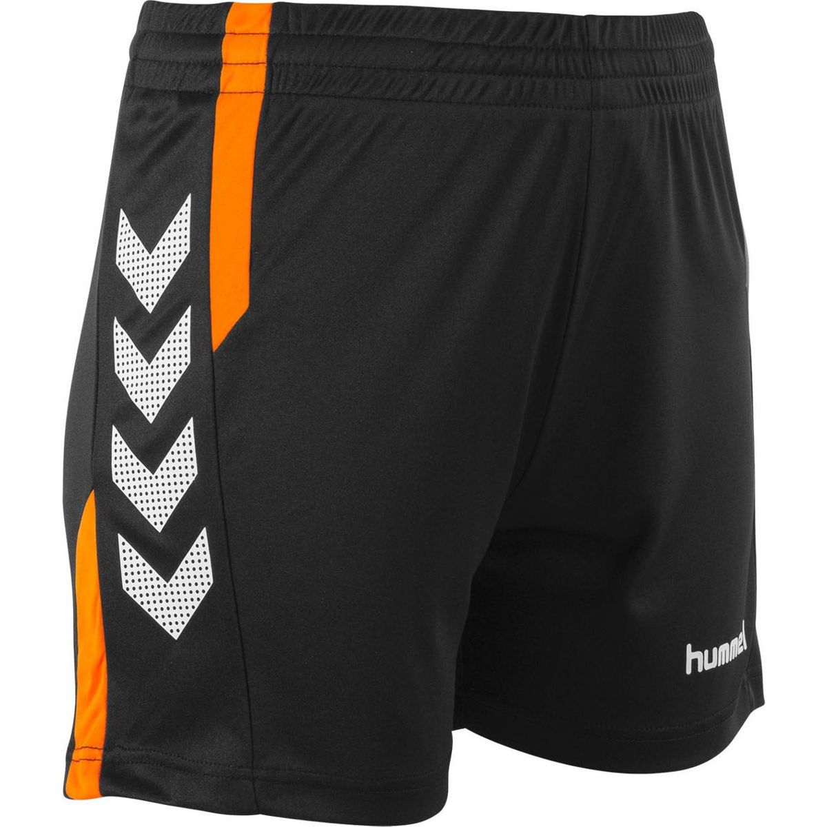 Hummel Aarhus Short voor Dames | Zwart - Fluo Oranje | Teamswear