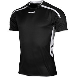 Hummel Preston Maillot Manches Courtes Enfants - Noir / Blanc