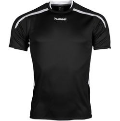 Voorvertoning: Hummel Preston Shirt Korte Mouw Kinderen - Zwart / Wit