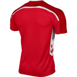 Voorvertoning: Hummel Preston Shirt Korte Mouw Kinderen - Rood / Wit