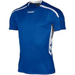Hummel Preston Shirt Korte Mouw Kinderen - Royal / Wit