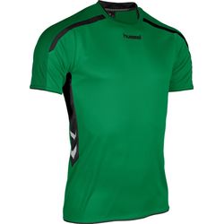 Voorvertoning: Hummel Preston Shirt Korte Mouw Kinderen - Groen / Zwart