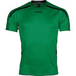 Voorvertoning: Hummel Preston Shirt Korte Mouw Heren - Groen / Zwart