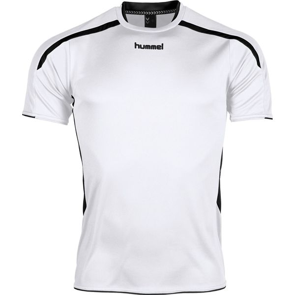 Hummel Preston Shirt Korte Mouw Heren - Wit / Zwart