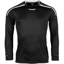 Voorvertoning: Hummel Preston Voetbalshirt Lange Mouw Kinderen - Zwart / Wit
