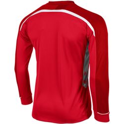 Voorvertoning: Hummel Preston Voetbalshirt Lange Mouw Kinderen - Rood / Wit