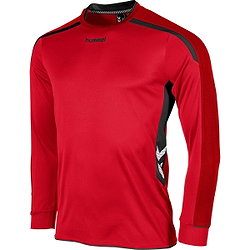 Hummel Preston Voetbalshirt Lange Mouw Kinderen - Rood / Zwart