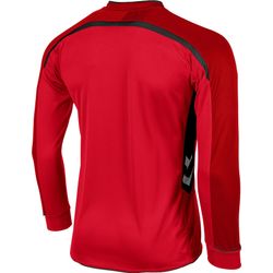 Voorvertoning: Hummel Preston Voetbalshirt Lange Mouw Kinderen - Rood / Zwart