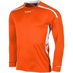 Hummel Preston Maillot À Manches Longues Enfants - Orange / Blanc