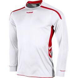 Voorvertoning: Hummel Preston Voetbalshirt Lange Mouw Heren - Wit / Rood