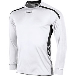 Hummel Preston Voetbalshirt Lange Mouw Heren - Wit / Zwart
