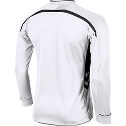 Voorvertoning: Hummel Preston Voetbalshirt Lange Mouw Heren - Wit / Zwart