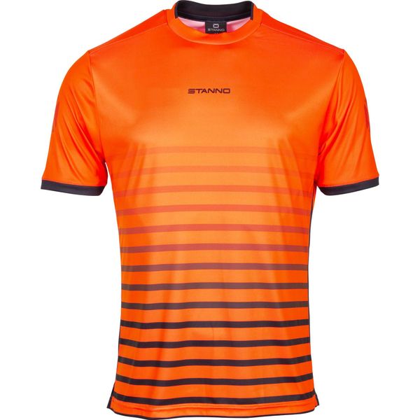 Stanno Fusion Shirt Korte Mouw Heren - Fluo Oranje / Zwart