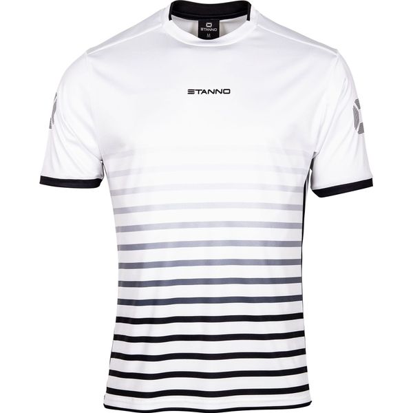 Stanno Fusion Shirt Korte Mouw Heren - Wit / Zwart