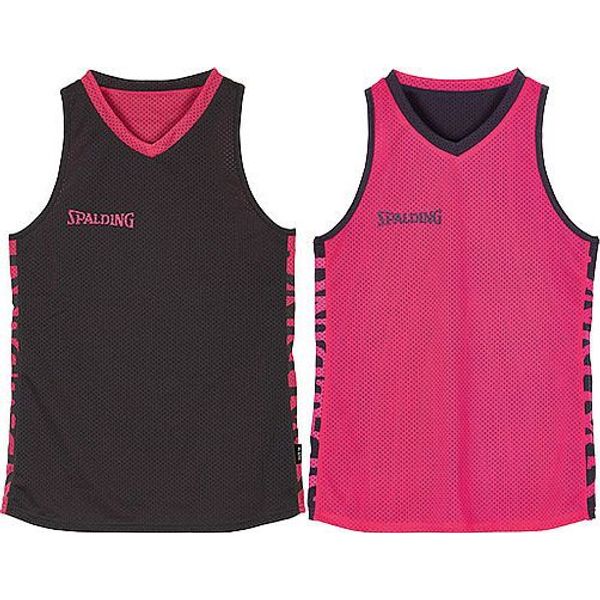 Spalding Essential 4Her Reversible Shirt Dames - Antraciet / Roze