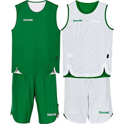 Spalding Double Face Set De Basketball Réversible Hommes - Vert / Blanc