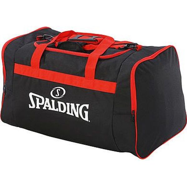 Spalding Large Sac De Sport Avec Poches Latérales - Noir / Rouge