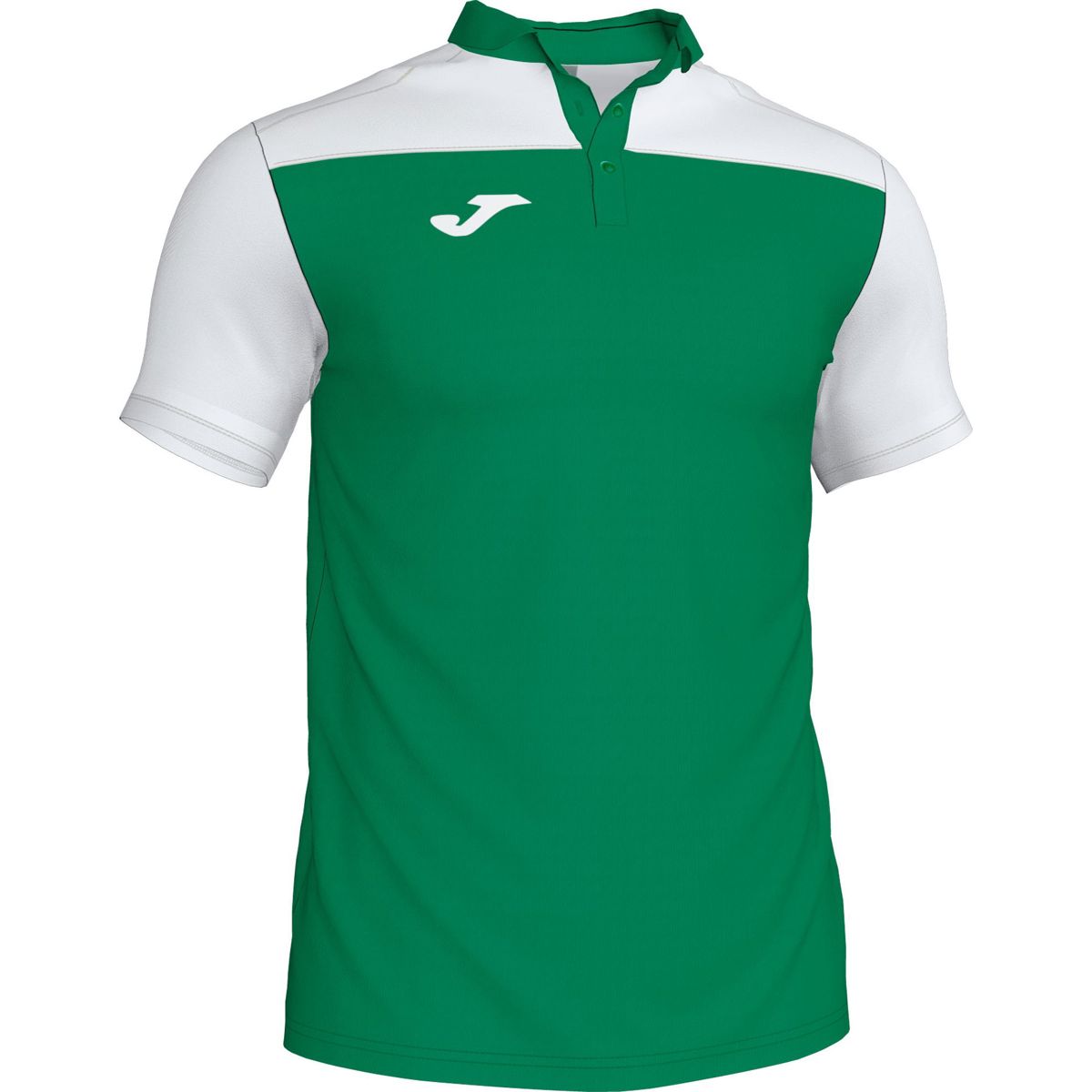 Joma Crew III Polo voor Heren Groen Wit Teamswear