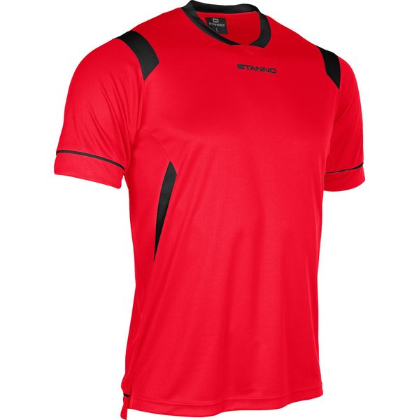 Stanno Arezzo Shirt Korte Mouw Kinderen - Rood / Zwart