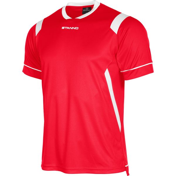 Stanno Arezzo Shirt Korte Mouw Kinderen - Rood / Wit