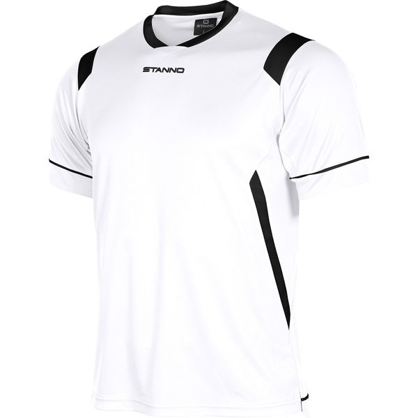 Stanno Arezzo Shirt Korte Mouw Kinderen - Wit / Zwart