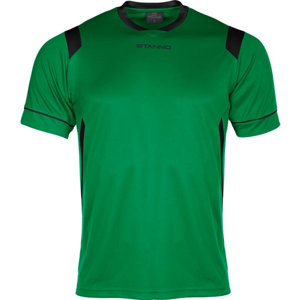 Stanno Arezzo Shirt Korte Mouw Kinderen - Groen / Zwart
