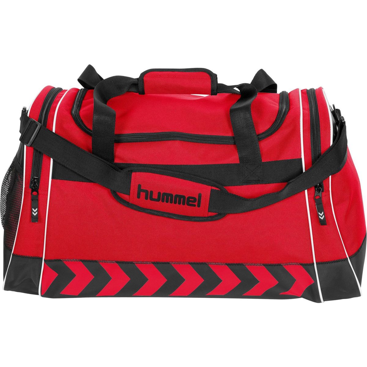 Hummel Luton L Sac De Sport Avec Poches Lat rales Rouge Noir