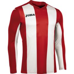 Voorvertoning: Joma Pisa Voetbalshirt Lange Mouw Kinderen - Rood / Wit