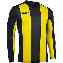 Joma Pisa Trikot Langarm Herren - Schwarz / Gelb