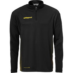 Uhlsport Score Ziptop Hommes - Noir / Jaune Fluo