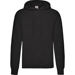 Fruit Of The Loom Classic Sweater Met Kap Heren - Zwart