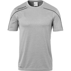 Voorvertoning: Uhlsport Stream 22 Shirt Korte Mouw Kinderen - Donkergrijs Gemeleerd / Zwart