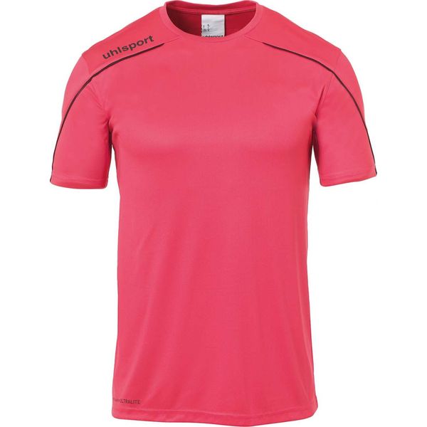 Uhlsport Stream 22 Shirt Korte Mouw Kinderen - Roze / Zwart