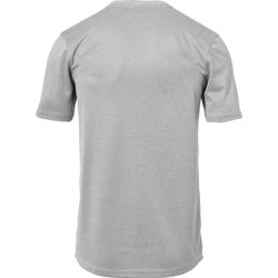 Voorvertoning: Uhlsport Stream 22 Shirt Korte Mouw Heren - Donkergrijs Gemeleerd / Zwart