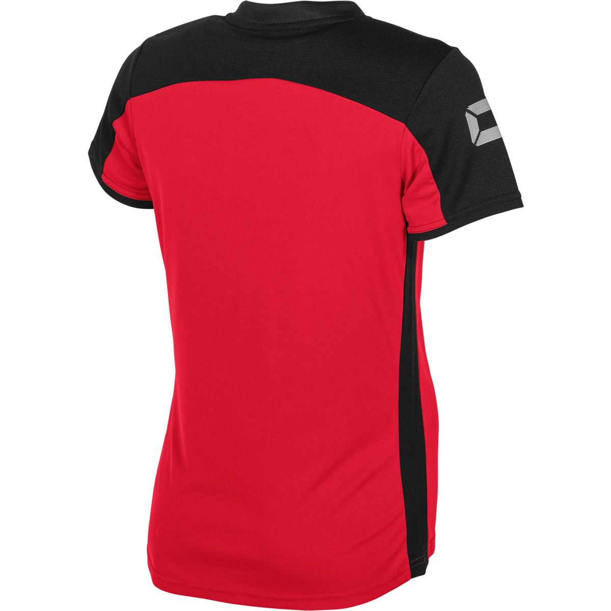 Stanno Pride T Shirt voor Dames Rood Zwart Teamswear