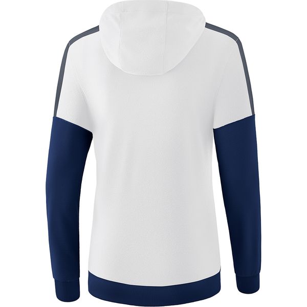 Erima Squad Sweatshirt Met Capuchon Dames - Wit / New Navy / Slate Grey