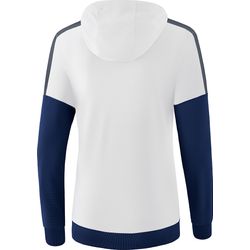 Voorvertoning: Erima Squad Sweatshirt Met Capuchon Dames - Wit / New Navy / Slate Grey