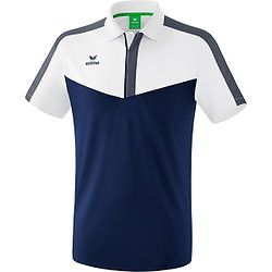 Erima Squad Poloshirt Herren - Weiß / New Navy / Slate Grey
