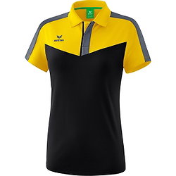 Erima Squad Polo Dames - Geel / Zwart / Slate Grey