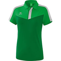 Erima Squad Polo Femmes - Fern Green / Emeraude / Silver Grey