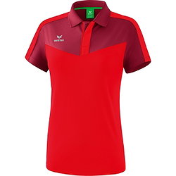 Erima Squad Polo Dames - Bordeaux / Rood