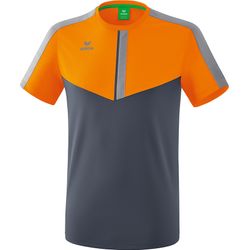 Voorvertoning: Erima Squad T-Shirt Heren - New Orange / Slate Grey / Monument Grey