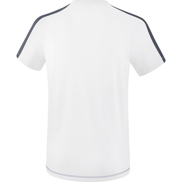 Erima Squad T-Shirt Hommes - Blanc / New Navy / Slate Grey