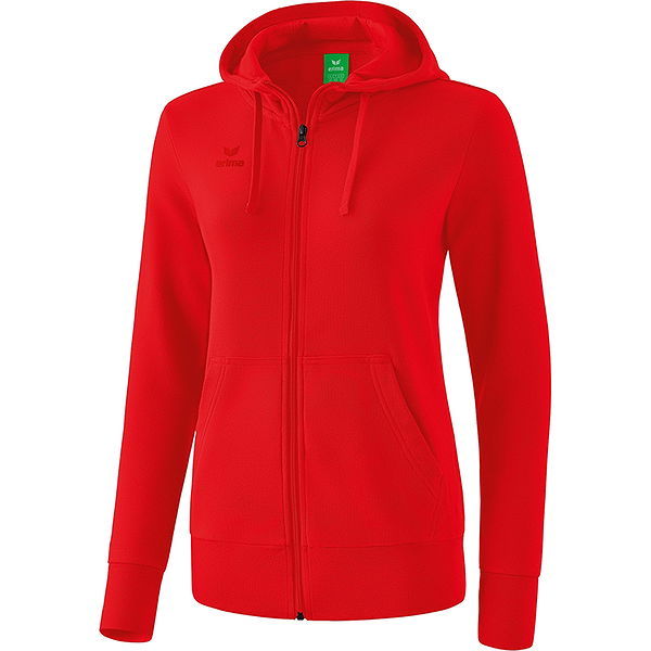 Erima Kapuzensweatjacke für Damen Rot Teamswear