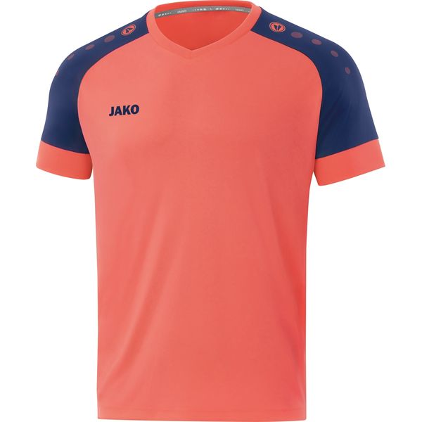 Jako Champ 2.0 Maillot Manches Courtes Hommes - Corail / Navy