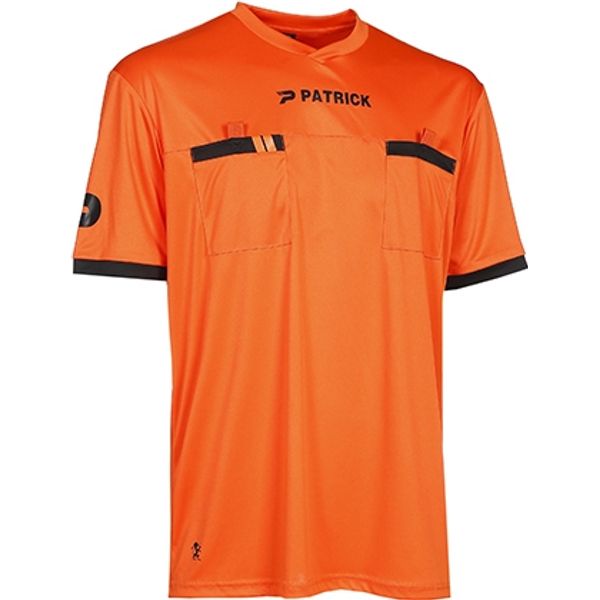 pauze Messing Bij Patrick Scheidsrechtersshirt Korte Mouw voor Heren | Oranje | Teamswear