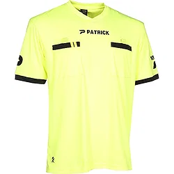 Patrick Scheidsrechtersshirt Korte Mouw Heren - Fluogeel
