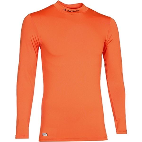 Monetair Ook Welvarend Patrick Shirt Opstaande Kraag voor Heren | Oranje | Teamswear