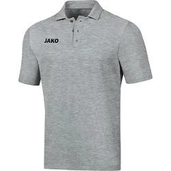 Jako Base Polo Herren - Hellgrau Meliert